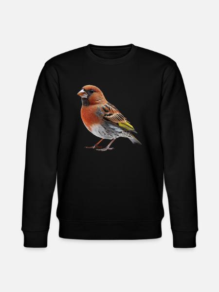 Finch Bird - Stanley/Stella Unisex Bio-Sweatshirt CHANGER - Schwarz
