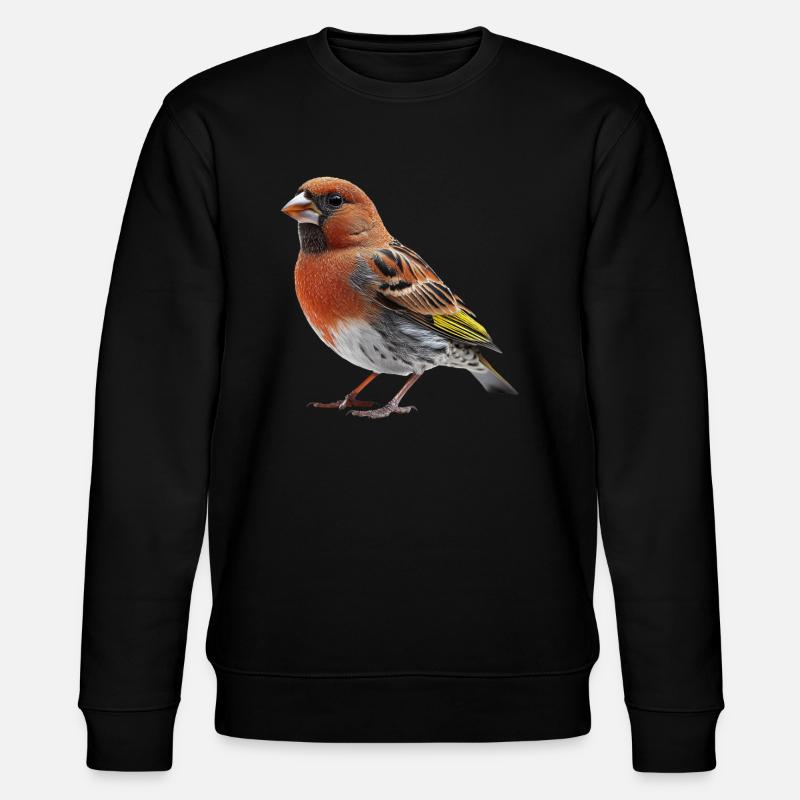 Finch Bird - Stanley/Stella Unisex Bio-Sweatshirt CHANGER  - Schwarz