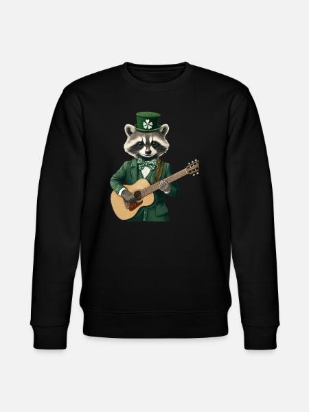 Waschbär - Stanley/Stella Unisex Bio-Sweatshirt CHANGER - Schwarz