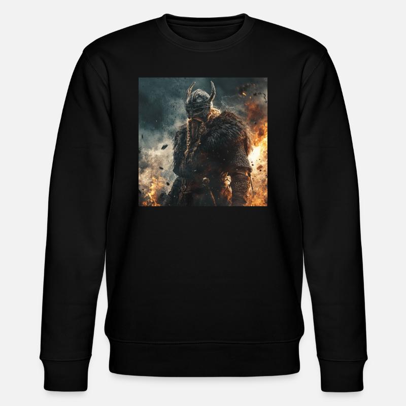 Wikinger - Stanley/Stella Unisex Bio-Sweatshirt CHANGER  - Schwarz
