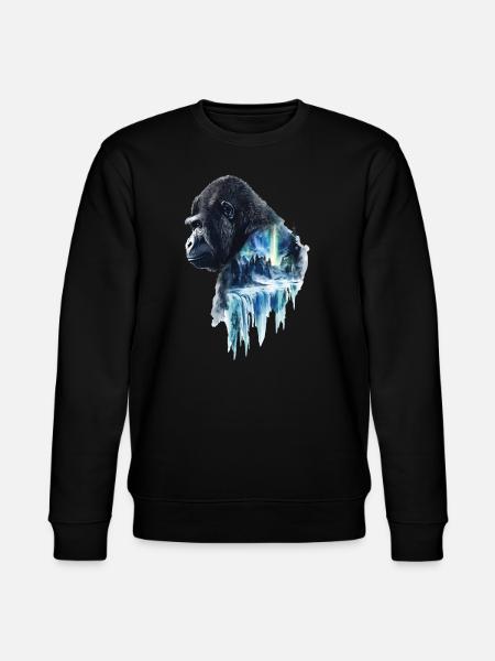 Gorilla - Stanley/Stella Unisex Bio-Sweatshirt CHANGER - Schwarz