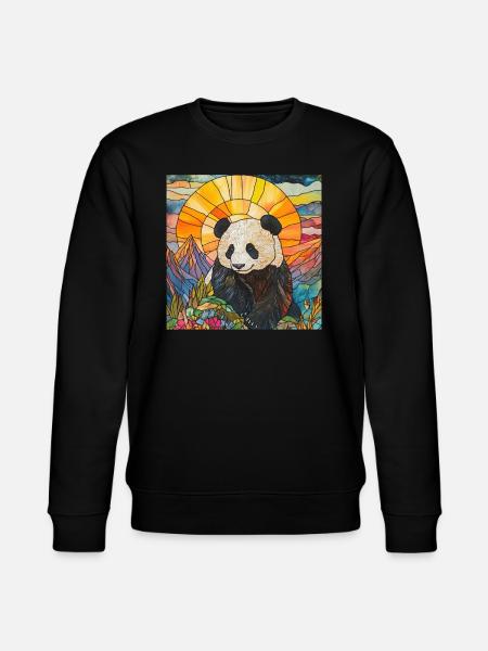Panda - Stanley/Stella Unisex Bio-Sweatshirt CHANGER - Schwarz