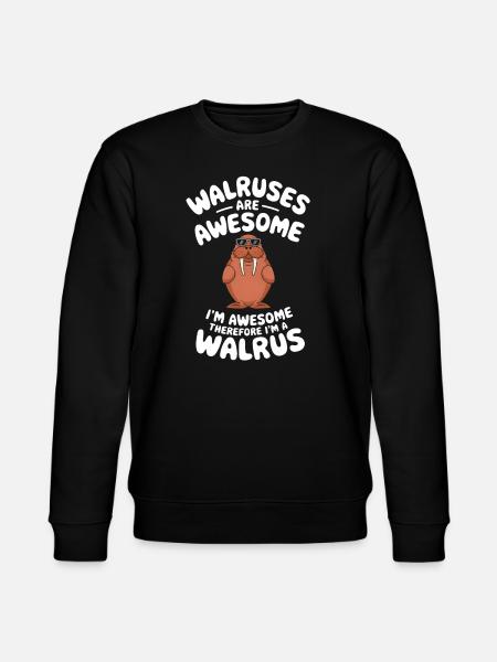 Walross - Stanley/Stella Unisex Bio-Sweatshirt CHANGER - Schwarz