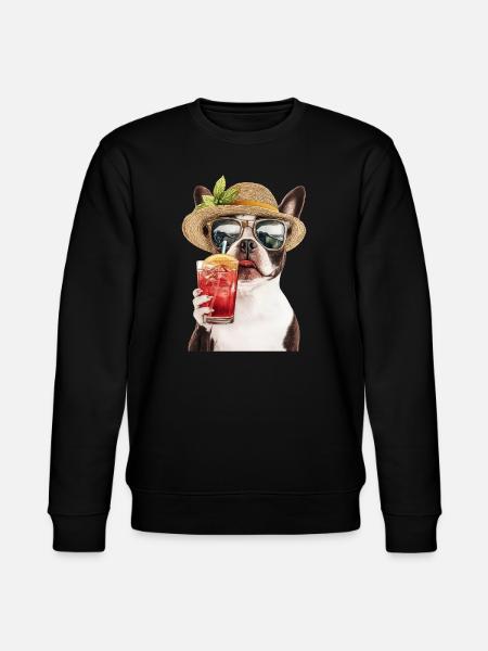 Boston Pitbull Terrier - Stanley/Stella Unisex Bio-Sweatshirt CHANGER  - Schwarz