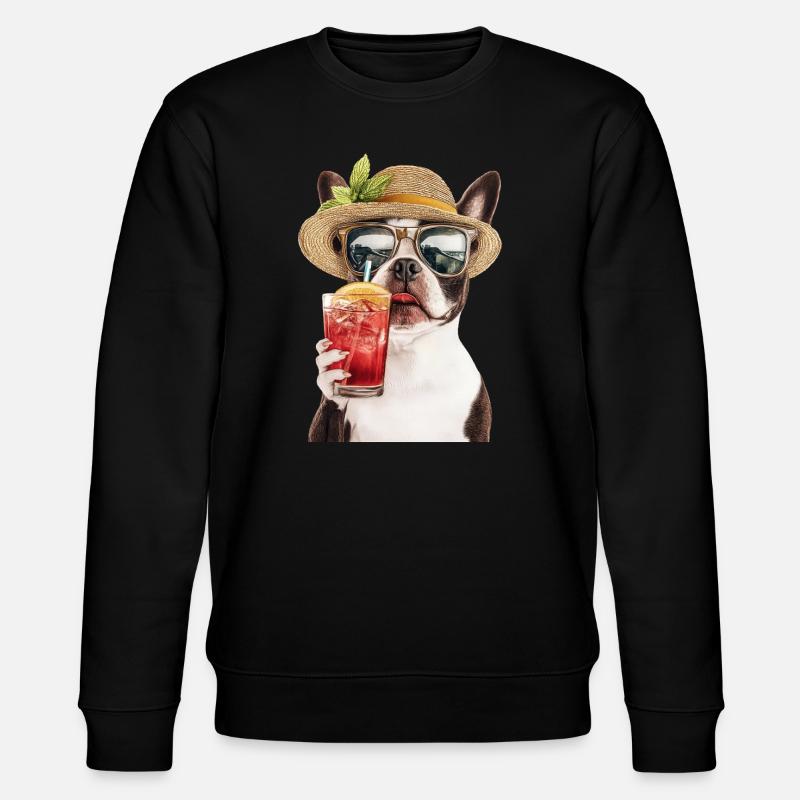 Boston Pitbull Terrier - Stanley/Stella Unisex Bio-Sweatshirt CHANGER  - Schwarz