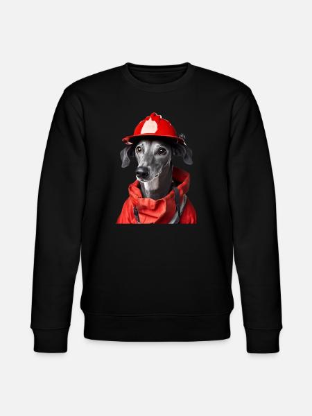 Windhund - Stanley/Stella Unisex Bio-Sweatshirt CHANGER  - Schwarz