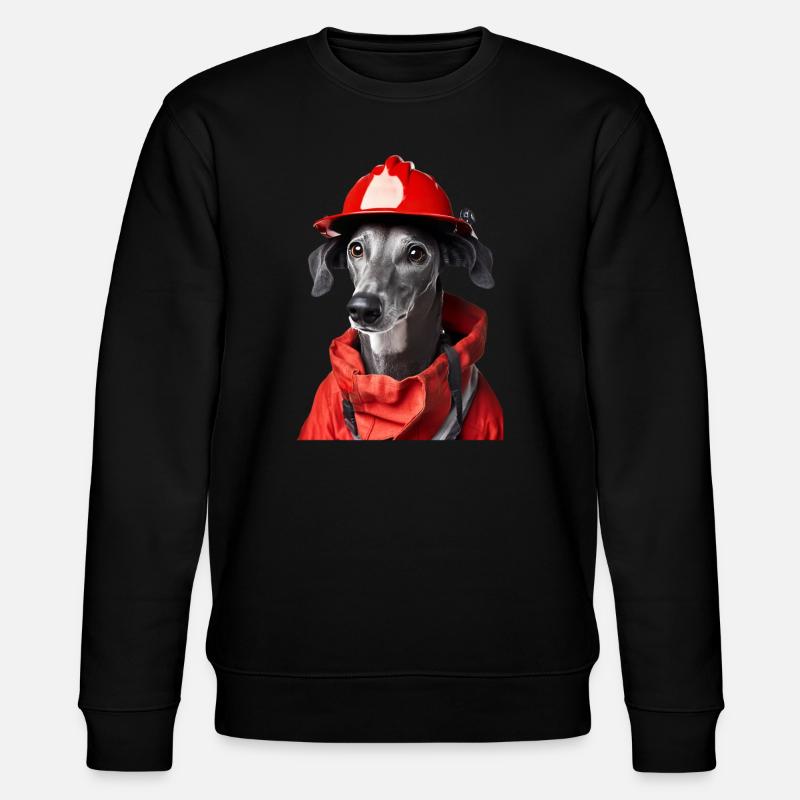 Windhund - Stanley/Stella Unisex Bio-Sweatshirt CHANGER  - Schwarz