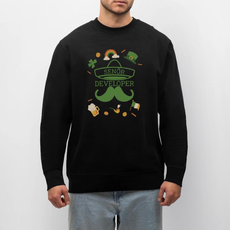 Senior Developer St Patricks Day Programmierer Stanley/Stella Unisex Bio-Sweatshirt CHANGER 