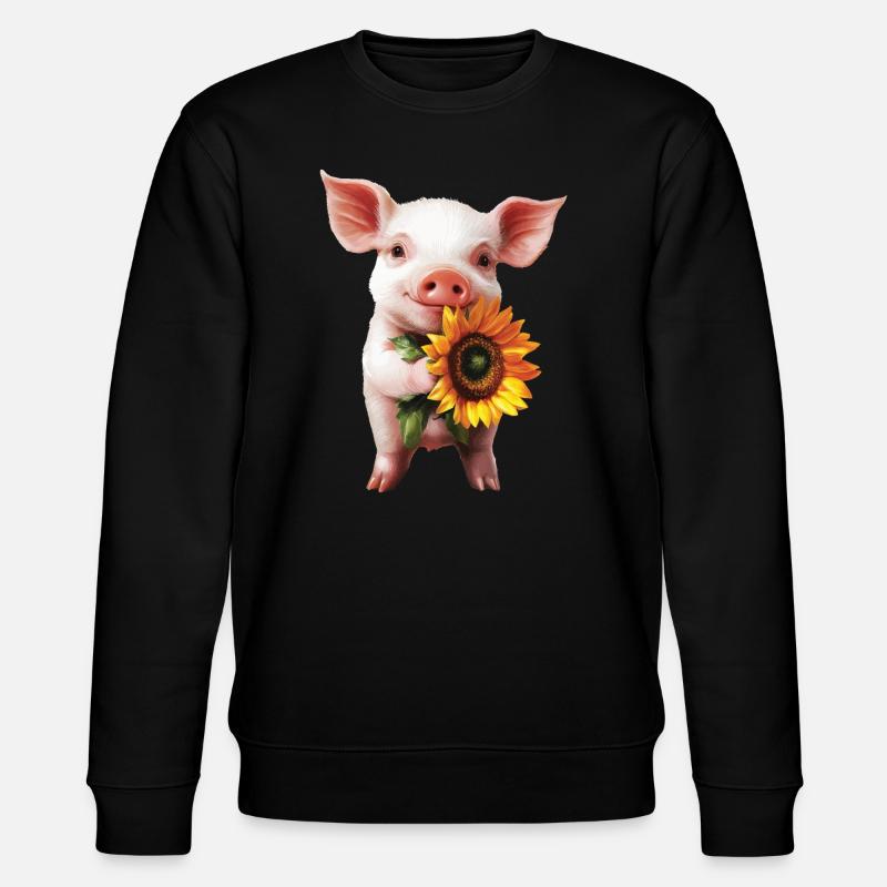 Schildkröte - Stanley/Stella Unisex Bio-Sweatshirt CHANGER  - Schwarz