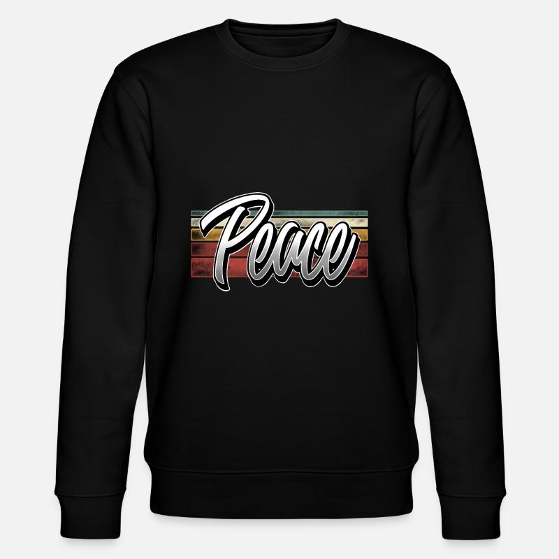 Paix - Sweat bio CHANGER Stanley/Stella Unisexe - noir