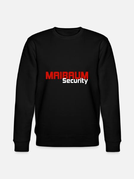 Maibaum Security Aufpasser Shirt - Stanley/Stella Unisex Bio-Sweatshirt CHANGER  - Schwarz
