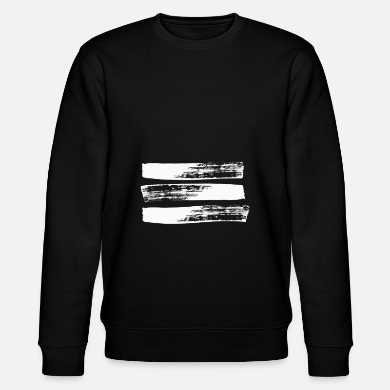 Three brush strips - Stanley/Stella CHANGER Unisex Organic Sweatshirt - black