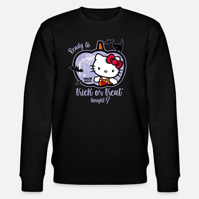 Hello Kitty Halloween Truco o trato - Sudadera ecológica unisex CHANGER de Stanley/Stella - negro