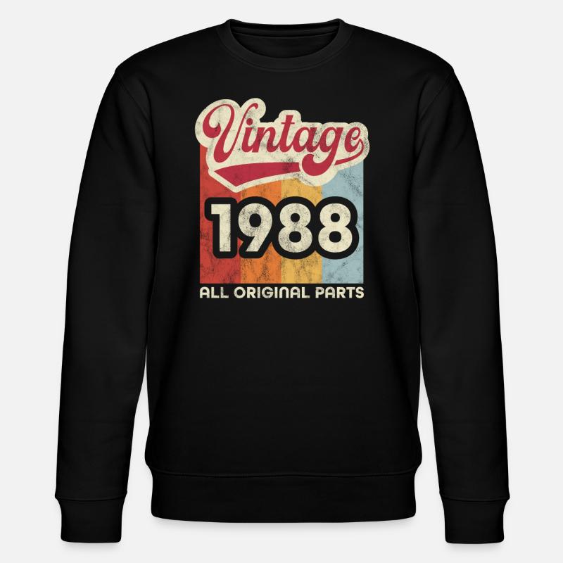 Millésime 1988 - Sweat bio CHANGER Stanley/Stella Unisexe - noir