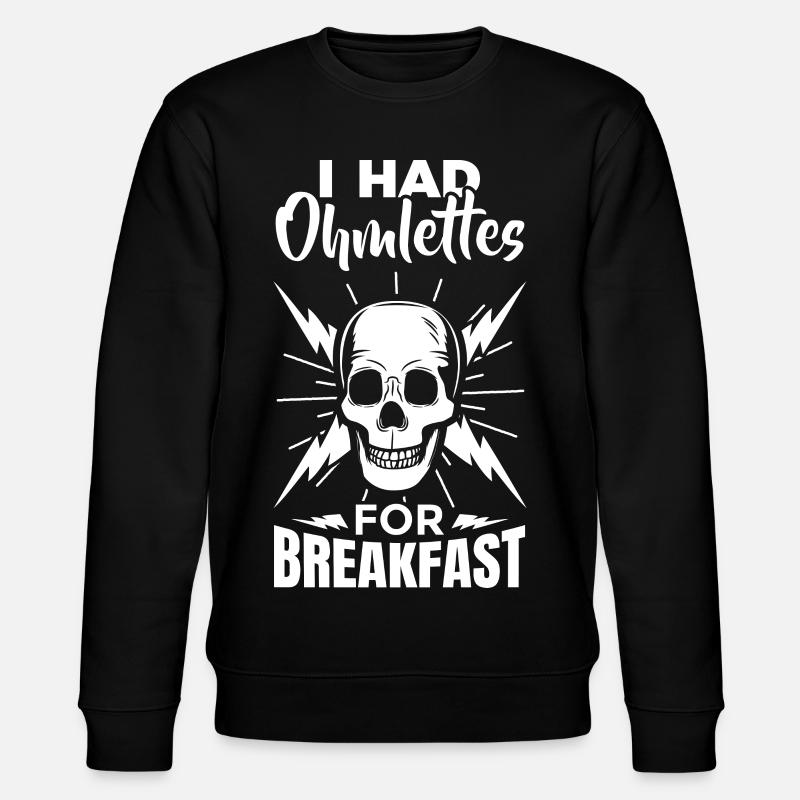 Elektrikerwitz - Stanley/Stella Unisex Bio-Sweatshirt CHANGER  - Schwarz