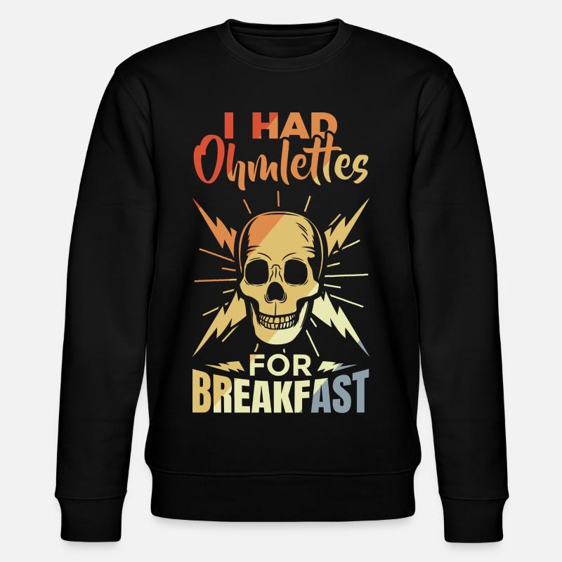 Lustiger Elektroniker Spruch - Stanley/Stella Unisex Bio-Sweatshirt CHANGER  - Schwarz