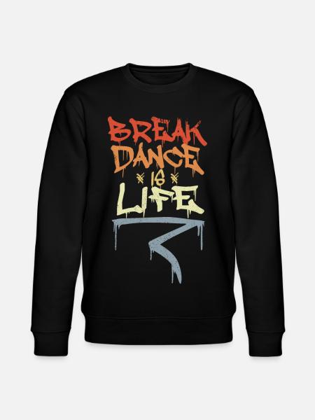 Break Dance Is Life - Stanley/Stella Unisex Bio-Sweatshirt CHANGER  - Schwarz