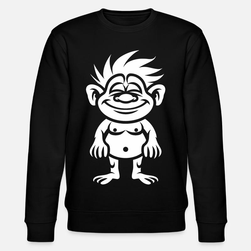 Troll - Stanley/Stella Unisex Bio-Sweatshirt CHANGER  - Schwarz