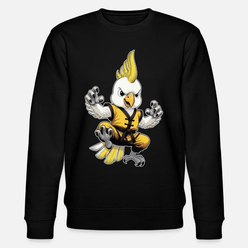 Kakadu-Kung-Fu - Stanley/Stella Unisex Bio-Sweatshirt CHANGER  - Schwarz