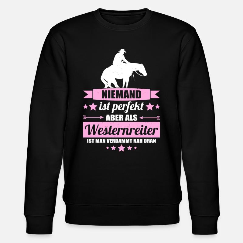 Westernreiter - Stanley/Stella Unisex Bio-Sweatshirt CHANGER - Schwarz