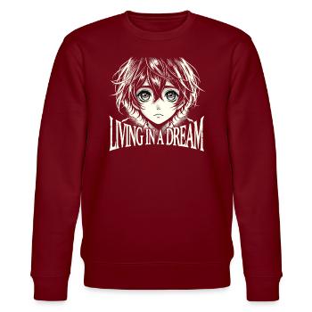 Art de l’anime et esthétique gothique pour la mode alternative - Sweat bio CHANGER Stanley/Stella Unisexe - bordeaux - Devant - Nik (191cm) & Marisol (170cm)