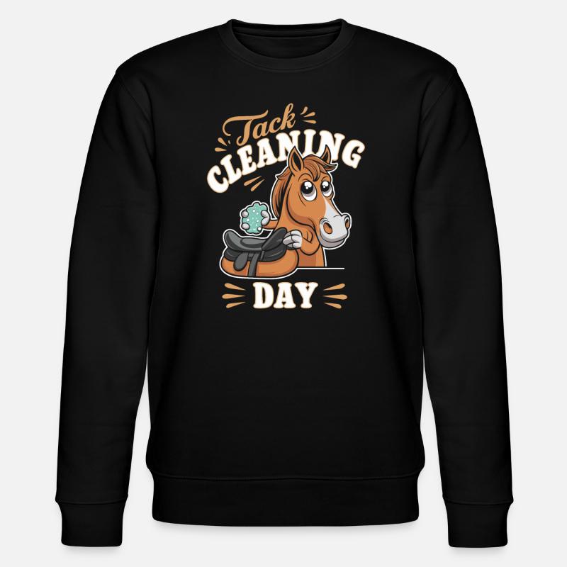 Morsomme hestemotiver for hesteelskere og - Stanley/Stella CHANGER økologisk unisex-sweatshirt - svart