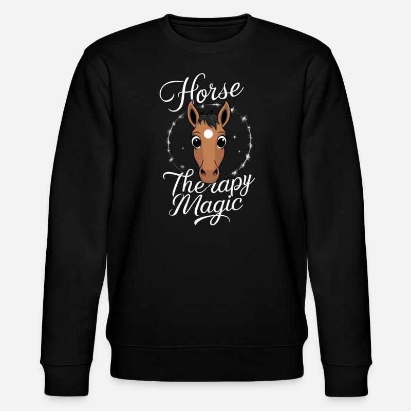 Heilung Durch Pferdetherapie Und Therapeutisches - Stanley/Stella Unisex Bio-Sweatshirt CHANGER - Schwarz