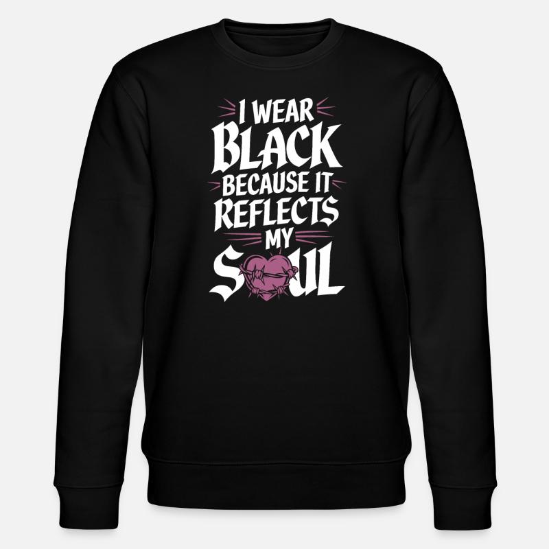 Introversion Alternative Style Emotional - Stanley/Stella CHANGER Unisex Organic Sweatshirt - black