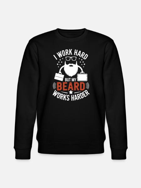 Bearded Professional Work Life Beard Pride Bearded - Stanley/Stella Unisex Bio-Sweatshirt CHANGER  - Schwarz
