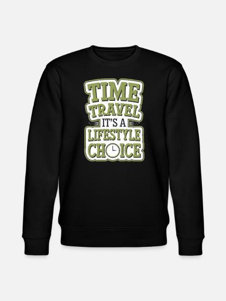 Zeitreise-sci-fi-enthusiast Und Zeitmaschine - Stanley/Stella Unisex Bio-Sweatshirt CHANGER - Schwarz