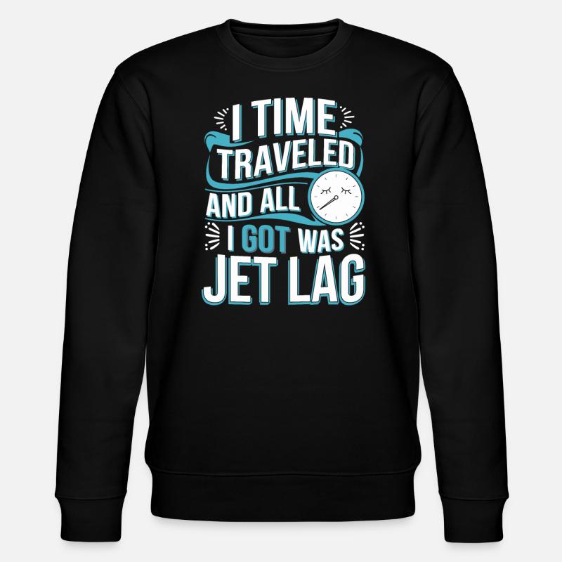 Zeitreise-sci-fi-enthusiast Und Zeitmaschine - Stanley/Stella Unisex Bio-Sweatshirt CHANGER  - Schwarz