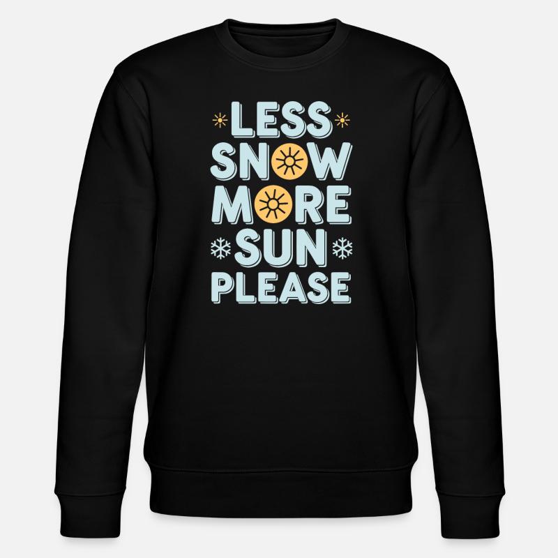 Winter-grumpy-cold-weather-complaints - Stanley/Stella CHANGER Unisex Organic Sweatshirt - black