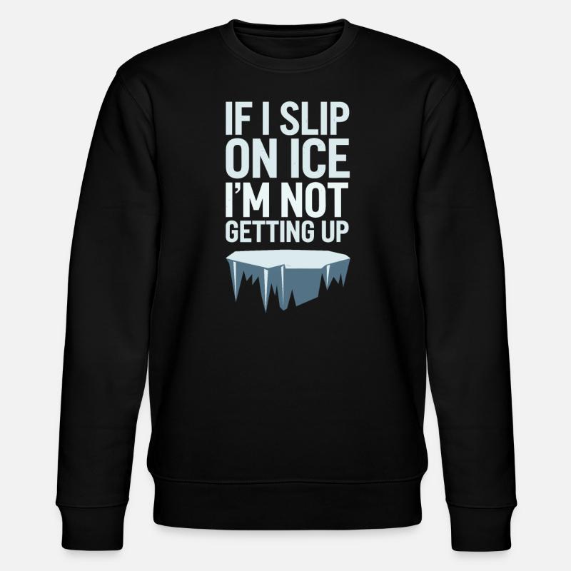 Winter-grumpy-cold-weather-complaints - Stanley/Stella CHANGER Unisex Organic Sweatshirt - black