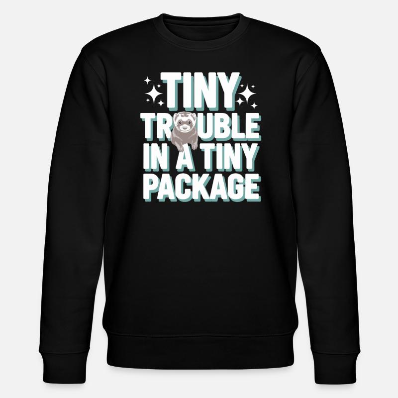 Frettchenbesitzer, Frettchenliebhaber, Süßes - Stanley/Stella Unisex Bio-Sweatshirt CHANGER  - Schwarz
