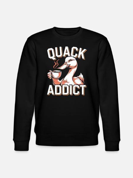pet duck owners, duck lovers, - Stanley/Stella CHANGER Unisex Organic Sweatshirt - black