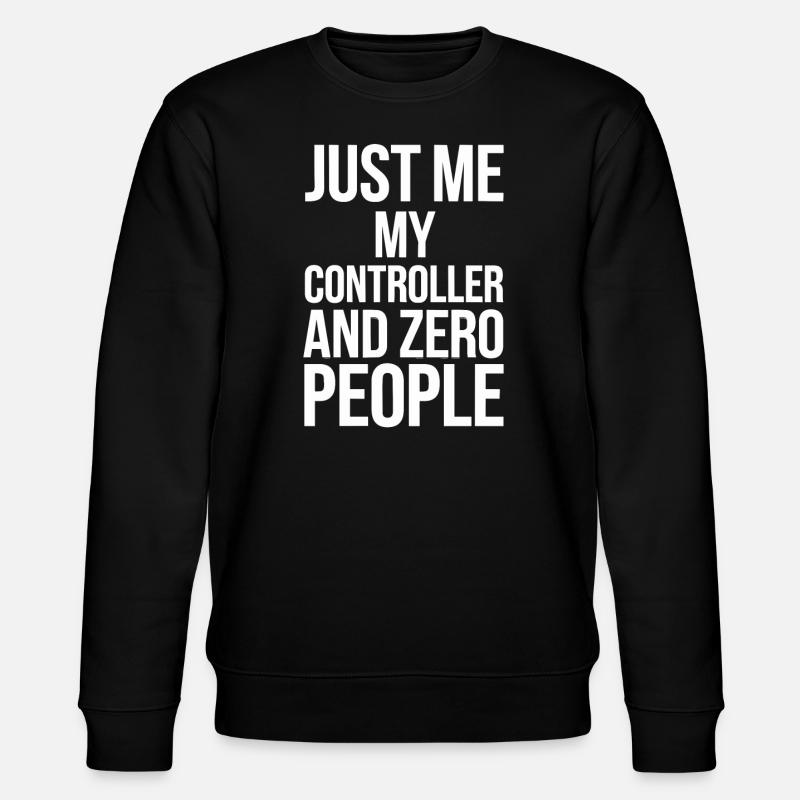 Introverted Gamer Declarer Calm - Stanley/Stella CHANGER Unisex Organic Sweatshirt - black