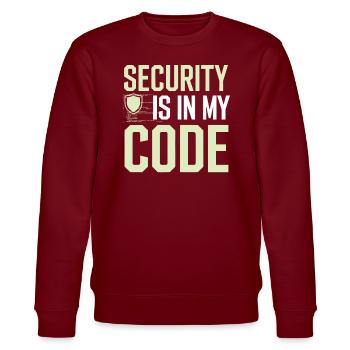 Ethisches Hacking Cybersicherheit Digitale - Stanley/Stella Unisex Bio-Sweatshirt CHANGER  - Burgunderrot - Vorne - Nik (191cm) & Marisol (170cm)
