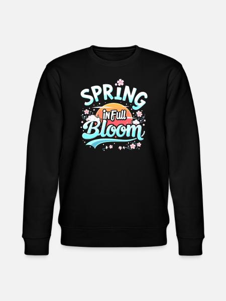 Kirschblüten-enthusiast Sakura Lovers Springtime - Stanley/Stella Unisex Bio-Sweatshirt CHANGER - Schwarz