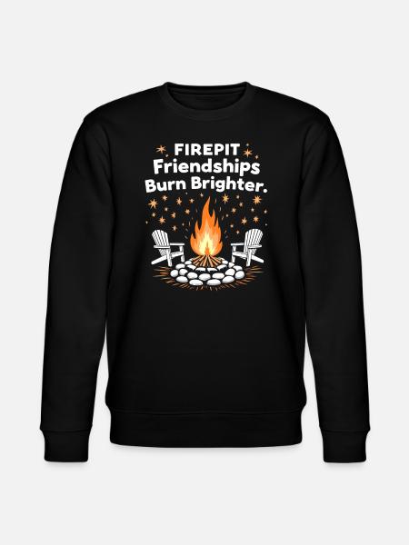 Fire Pits Backyard Gatherings In - Stanley/Stella CHANGER Unisex Organic Sweatshirt - black