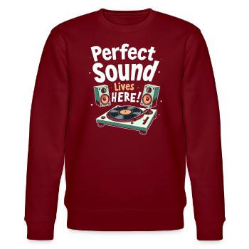 Un son haut de gamme de haute qualité pour la culture audiophile - Sweat bio CHANGER Stanley/Stella Unisexe - bordeaux - Devant - Nik (191cm) & Marisol (170cm)
