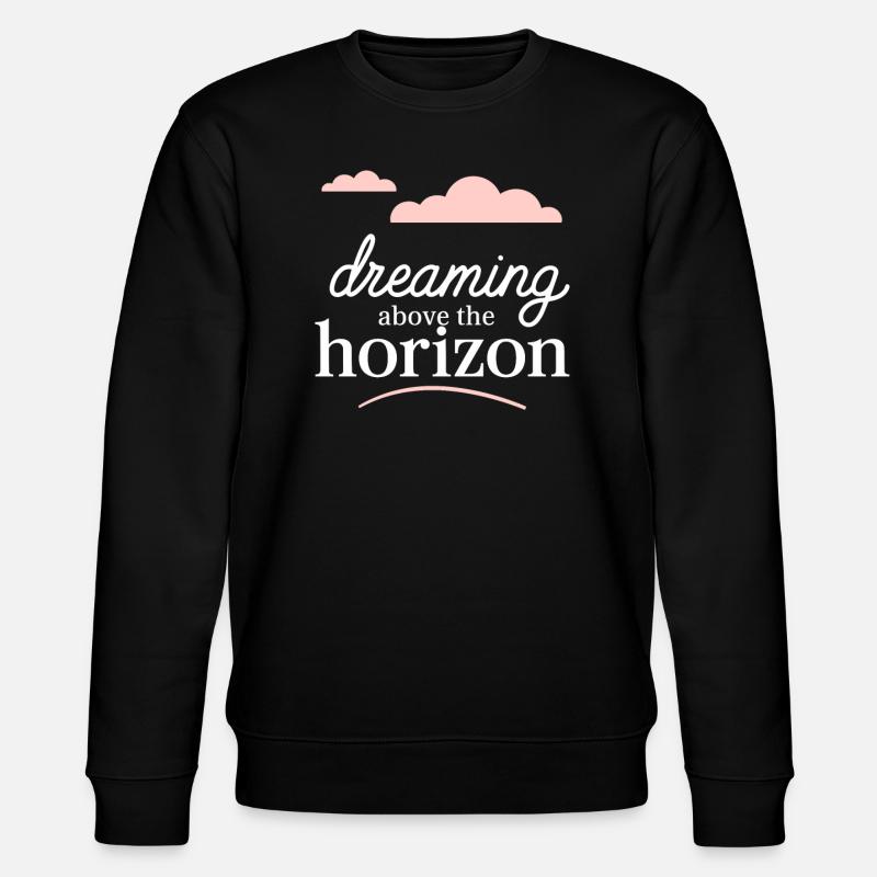 Cloud View, Relaxing Sky, Dreamy - Stanley/Stella CHANGER Unisex Organic Sweatshirt - black