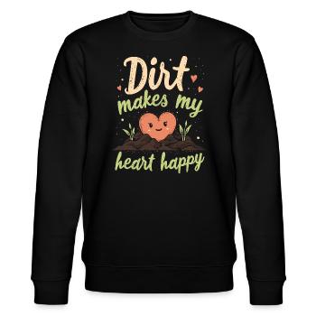 Adeptes du compostage Jardinage durable - Sweat bio CHANGER Stanley/Stella Unisexe - noir - Devant - Nik (191cm) & Marisol (170cm)