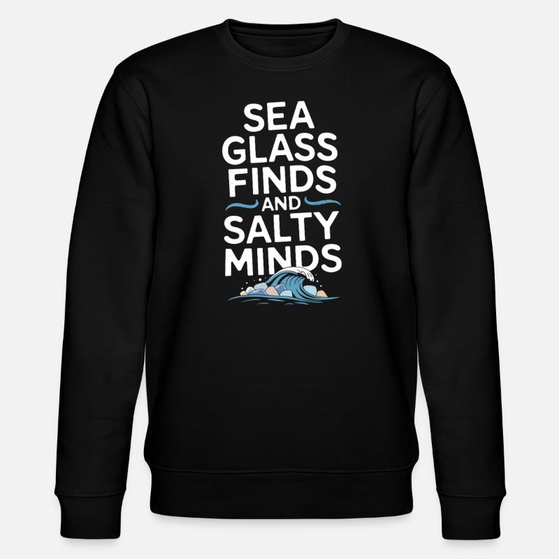 Seeglas-jäger Sammeln Meeresschätze - Stanley/Stella Unisex Bio-Sweatshirt CHANGER  - Schwarz