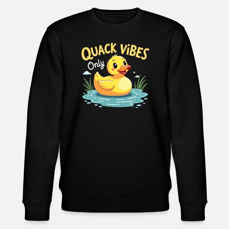 Nutztier-enten-enthusiasten Hinterhof-enten - Stanley/Stella Unisex Bio-Sweatshirt CHANGER  - Schwarz