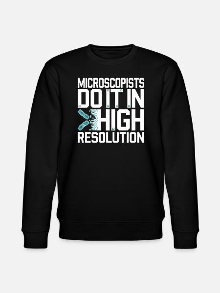 Microscope Enthusiast Lab Technician Science - Stanley/Stella CHANGER Unisex Organic Sweatshirt - black