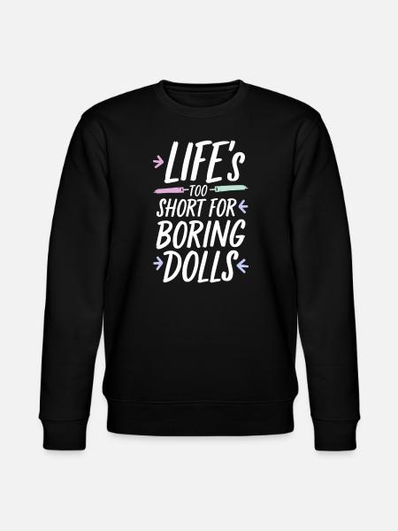 Creepy doll collector - Stanley/Stella CHANGER Unisex Organic Sweatshirt - black