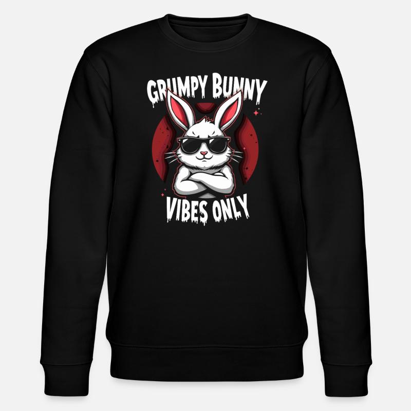 Lapin Conception d’animaux sarcastiques - Sweat bio CHANGER Stanley/Stella Unisexe - noir