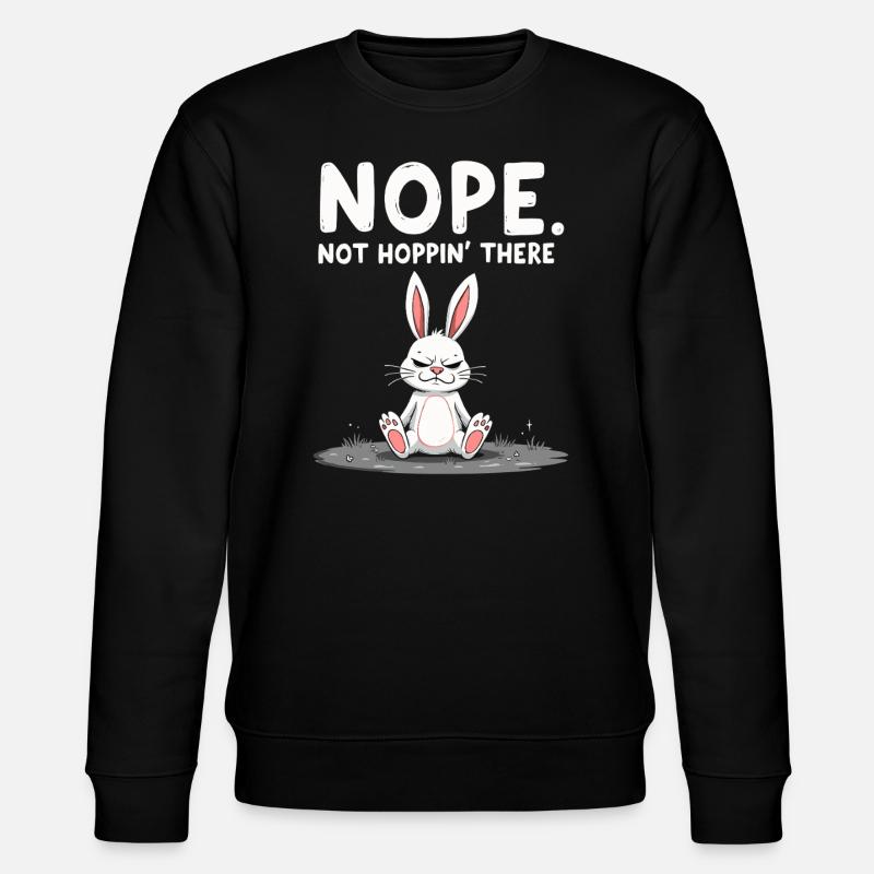 Lapin Conception d’animaux sarcastiques - Sweat bio CHANGER Stanley/Stella Unisexe - noir