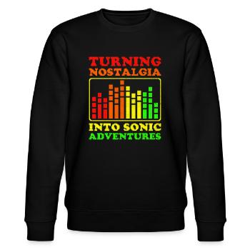 Chiptune Music Lover Groove to the Bleeps and Bloo - Stanley/Stella CHANGER Unisex Organic Sweatshirt - black - Front - Nik (191cm) & Marisol (170cm)
