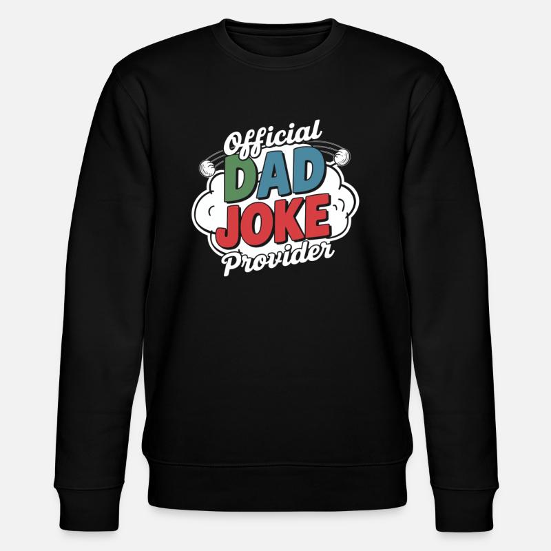 Offizieller Dad Joke Versorger - Stanley/Stella Unisex Bio-Sweatshirt CHANGER  - Schwarz